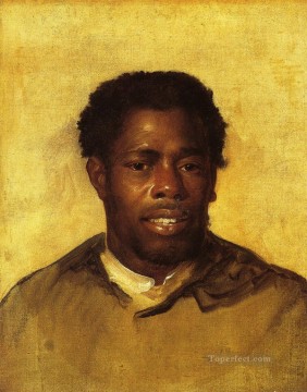 Head of a Negro colonial New England Portraiture John Singleton Copley Oil Paintings